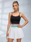 Contrast Color Quick Dry 2 in 1 Tennis Skirts