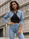 Feamle Denim Cropped Jacket