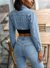 Feamle Denim Cropped Jacket