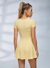 Zip-Up Skater Active Dress with Pockets