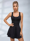 Half-Zip Racerback Tennis Dress