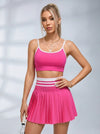 Contrast Color Quick Dry 2 in 1 Tennis Skirts