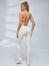 Cross Back Adjustable Strap Jumpsuit