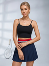 Contrast Color Quick Dry 2 in 1 Tennis Skirts