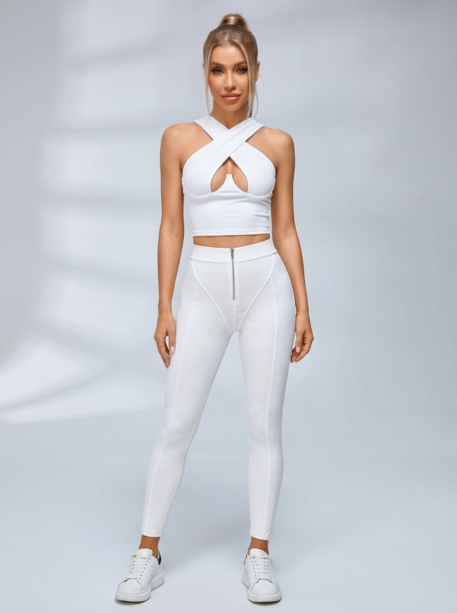 ❤Must Have Zipper Cross Tracksuit