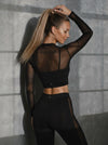Sexy Sheer Mesh Long Sleeves