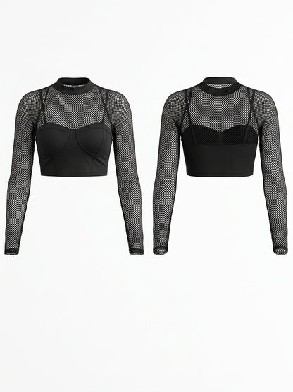 Unique Fishnet Long Sleeves