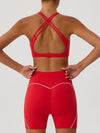 Big Heart Shape Cross Back Sports Bras