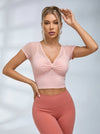 Sexy Sheer Mesh Bow-knot Short Sleeves