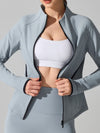 ZASUWA Female Fleece Zipper Thumbhole Jacket