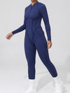 ZASUWA Female Sexy Backless Zipper Scrunch Bum Jumpsuit