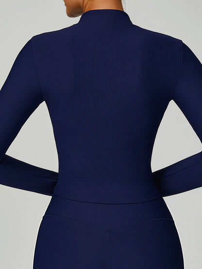 Ribbed High-rise Leggings
