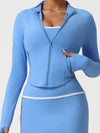 ZASUWA Female Basic Zipper Pocket Jacket