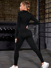 ZASUWA Female Sexy Zipper Stitch Jumpsuit