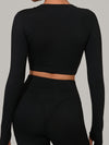 ZASUWA Female Gather-breasts Thumbhole Long Sleeves