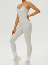 ZASUWA Female Backless U Collar Jumpsuit