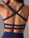 ZASUWA Female Cross Back Ribbed Sports Bras