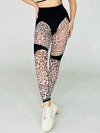 🖤ZASUWA Female Sheer Mesh Leopard  Push Up Leggings