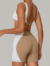 ZASUWA Female Contrast Color Short Tracksuit
