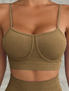 ZASUWA Female Ribbed Push-up Short Tracksuit