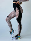 🖤ZASUWA Female Sheer Mesh Leopard  Push Up Leggings