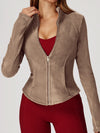 ZASUWA Female Pocket Zipper Fleece Jacket