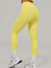 ZASUWA Female Contrast Color Stripes High-rise Leggings