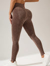 ZASUWA Female Seamless Tie-Dye Printed Leggings