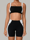 ZASUWA Female Contrast Color Short Tracksuit