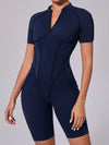 ZASUWA Female Sexy Backless Zipper Scrunch Bum Jumpsuit