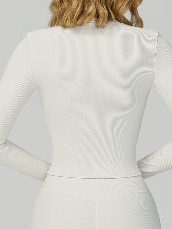 Ribbed High-rise Leggings