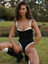 ZASUWA Female Contrast Color One Piece