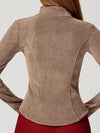 ZASUWA Female Pocket Zipper Fleece Jacket