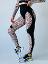 🖤ZASUWA Female Sheer Mesh Leopard  Push Up Leggings