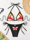 ZASUWA Female Butterfly Print Bikini Set