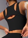 ZASUWA Female Sexy Hollow Out Ribbed Quick Dry Tank