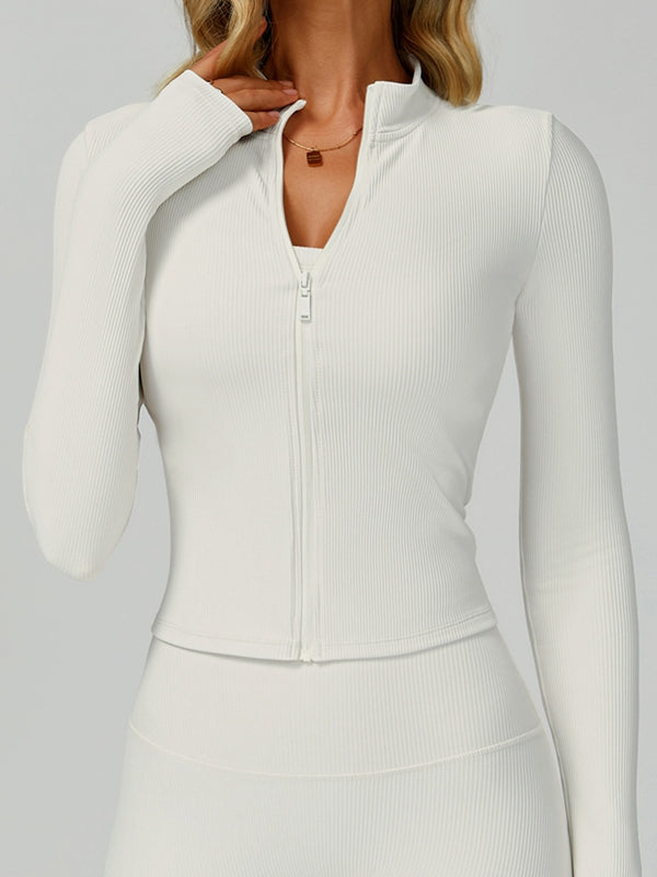 Ribbed High-rise Leggings
