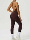 ZASUWA Female Backless U Collar Jumpsuit