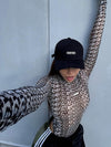 ZASUWA Female Letters Print Bodysuit