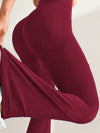 ZASUWA Female Ribbed Flare Leggings