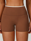 ZASUWA Female Contrast Color Stripe High-rise Flare Leggings