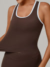 ZASUWA Female Contrast Color Stripe Tank