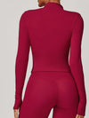 ZASUWA Female Zipper Pocket Thumbhole Jacket