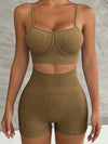 ZASUWA Female Ribbed Push-up Short Tracksuit