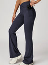 ZASUWA Female V shape-waist Flare Leggings