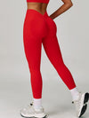 ZASUWA Female Deep V Back Seamless High-rise Short Tracksuit
