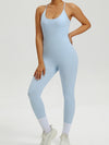 ZASUWA Female Backless U Collar Jumpsuit