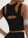 ZASUWA Female Sexy Hollow Out Ribbed Quick Dry Tank