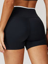 ZASUWA Female Contrast Color Stripe High-rise Flare Leggings