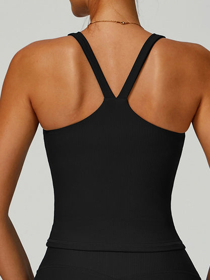Ribbed High-rise Leggings